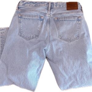 Abercrombie & Fitch Men's Light Blue Rigid Denim Loose Jeans 30x30